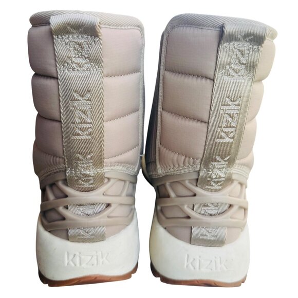 Kizik Juno Mid Unisex M 4.5 / W 6 Beige Winter Pull-On Snow Boots - Picture 6 of 10